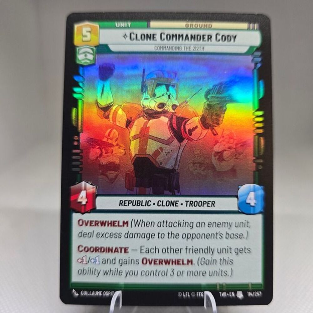 Clone Commander Cody - Commanding the 212th [Foil] #114 Star Wars Unlimited TWI